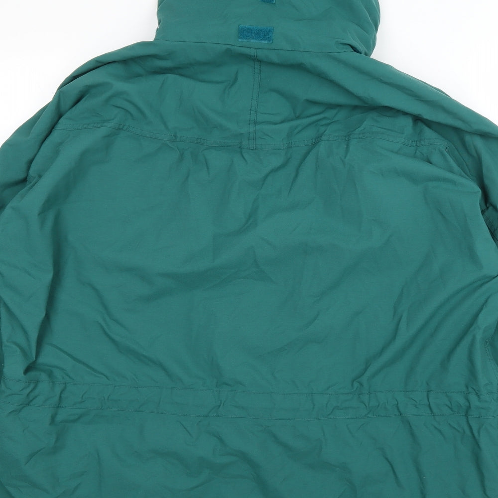 Regatta Mens Green Rain Coat Coat Size L Zip