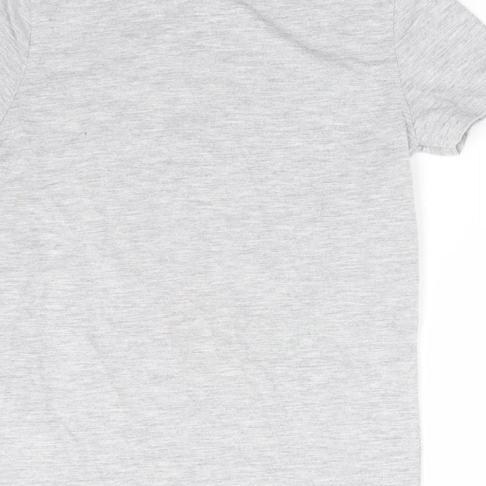 George Boys Grey Polyester Basic T-Shirt Size 5-6 Years Round Neck Pullover - Dragon Trainer
