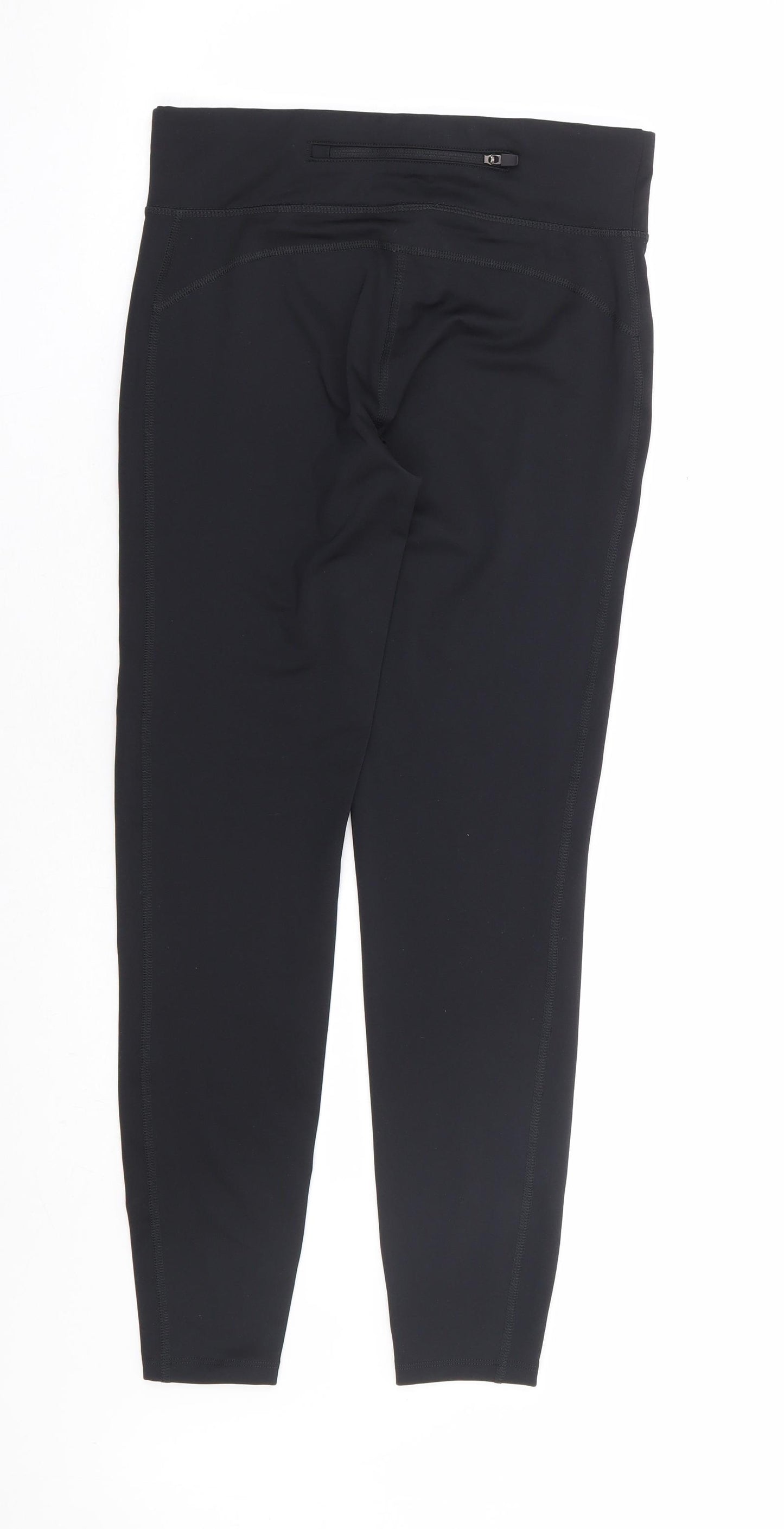 NEXT Womens Black Polyester Capri Leggings Size 10 L27 in Regular Pullover