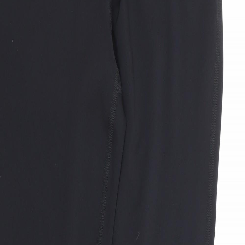 NEXT Womens Black Polyester Capri Leggings Size 10 L27 in Regular Pullover