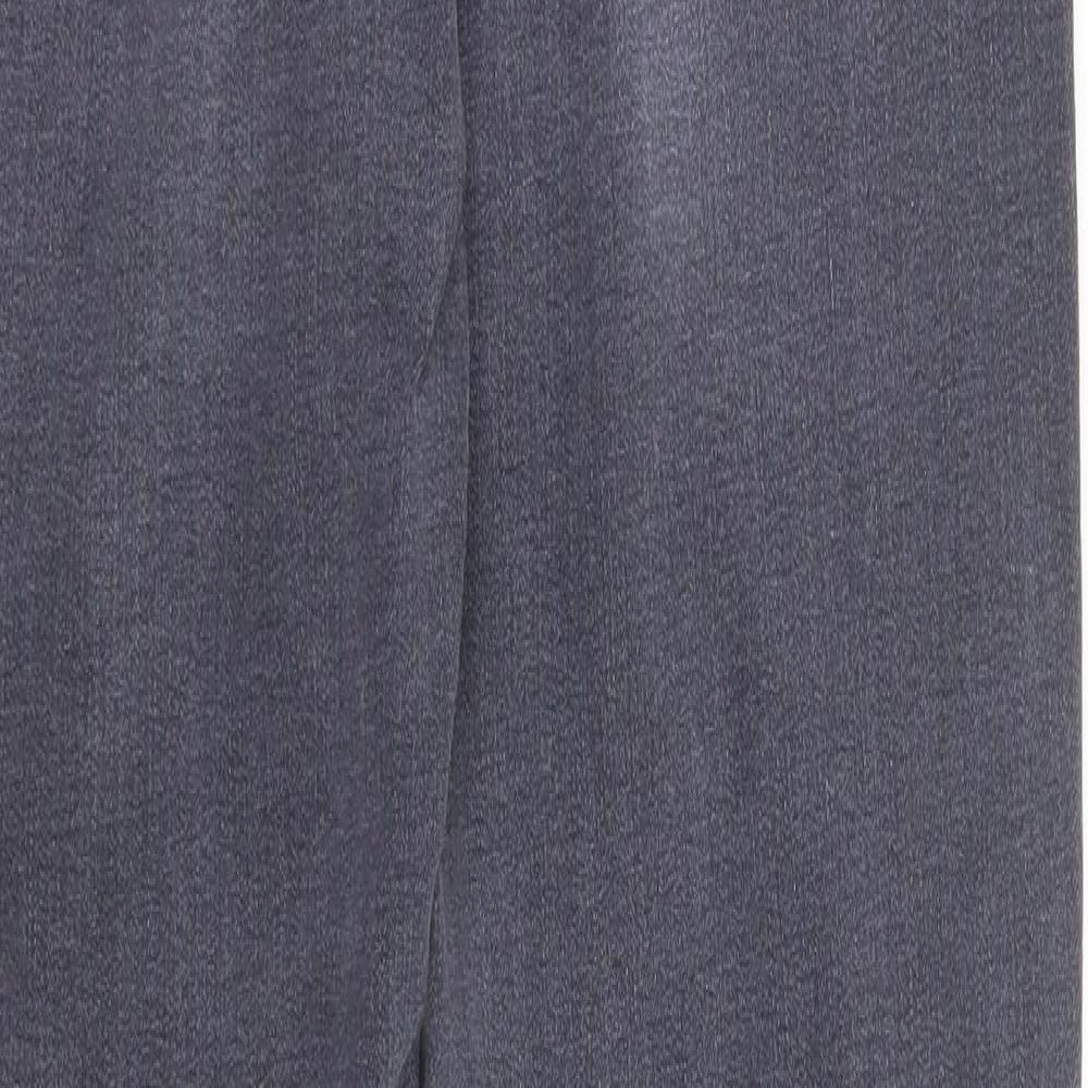 NEXT Womens Grey Cotton Skinny Jeans Size 8 L32 in Regular Zip - Luxe Sculpt