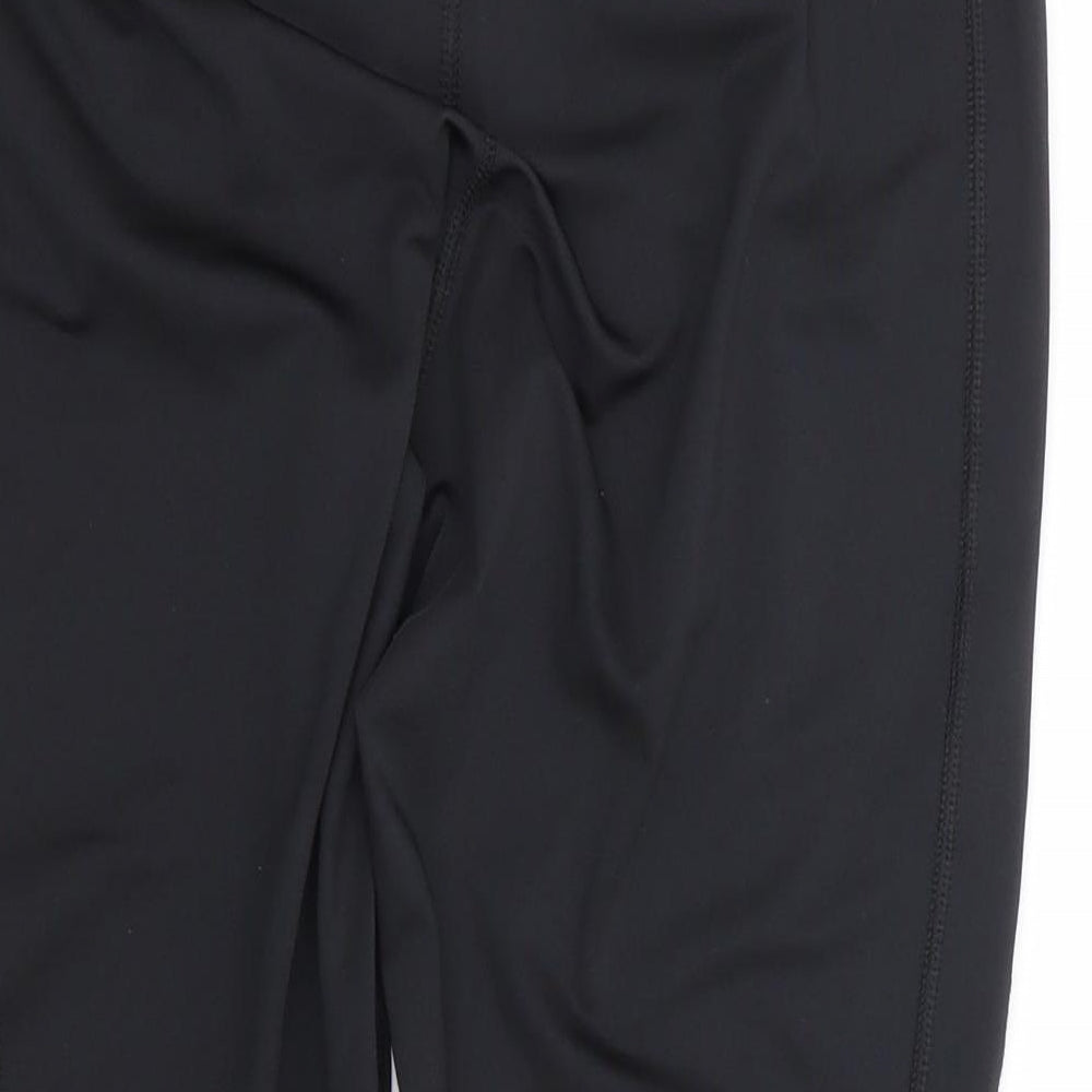 Dare 2B Womens Black Polyester Cropped Leggings Size 10 L19 in Regular Pullover