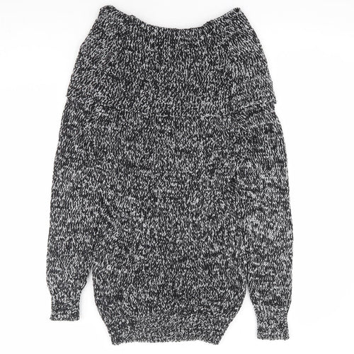 NEXT Womens Black Roll Neck Acrylic Pullover Jumper Size 10