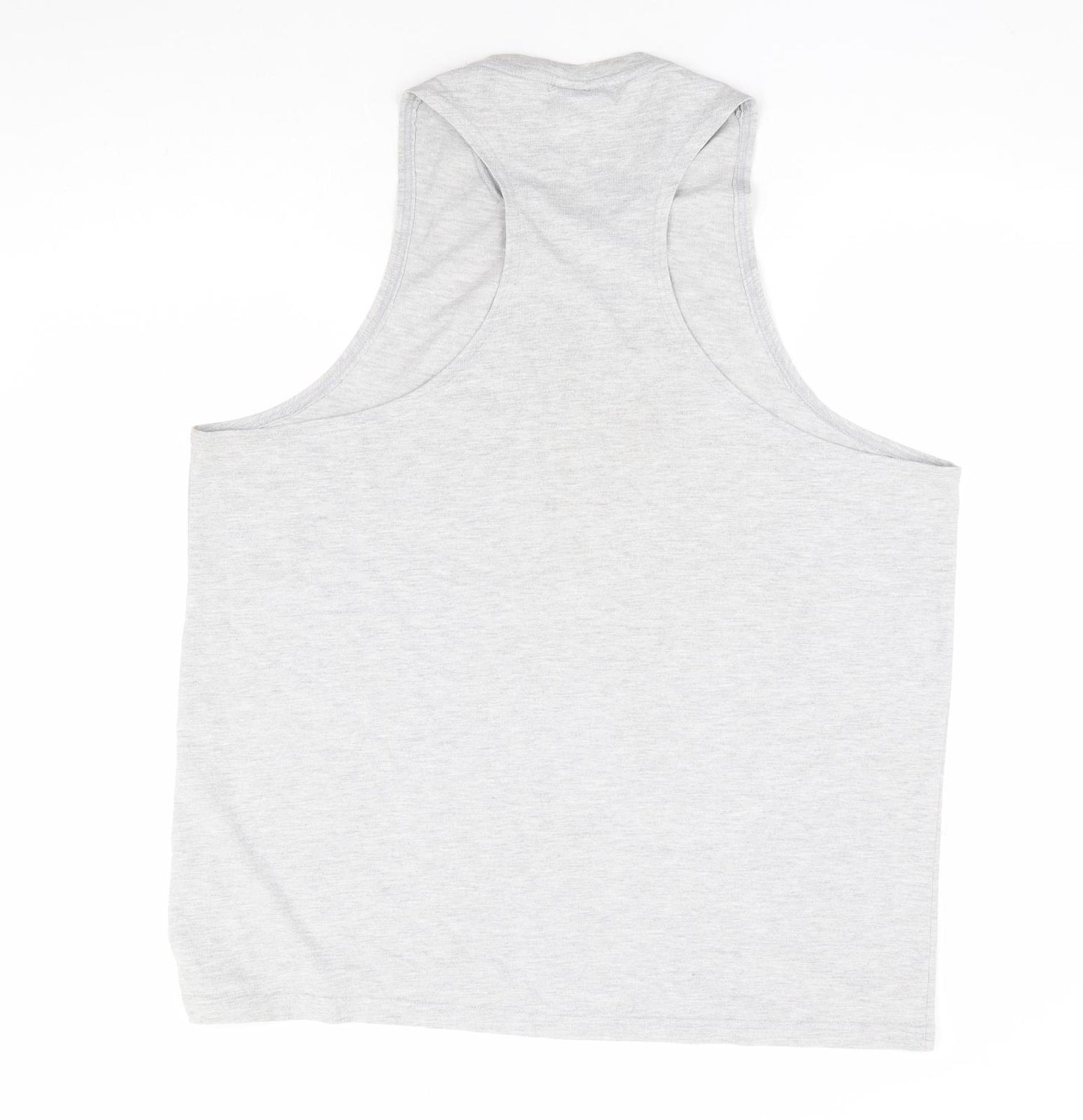 Lonsdale Mens Grey Cotton T-Shirt Size 2XL Round Neck - Racer Back Tank