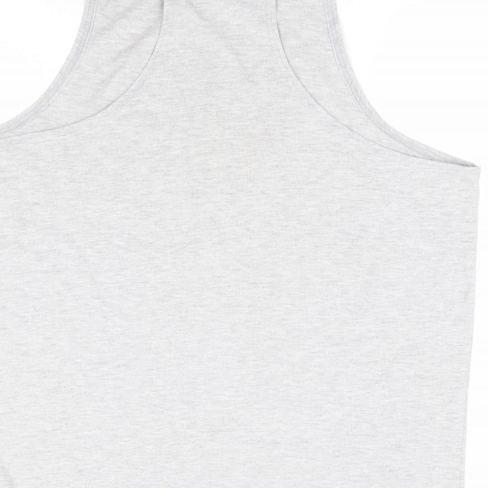 Lonsdale Mens Grey Cotton T-Shirt Size 2XL Round Neck - Racer Back Tank