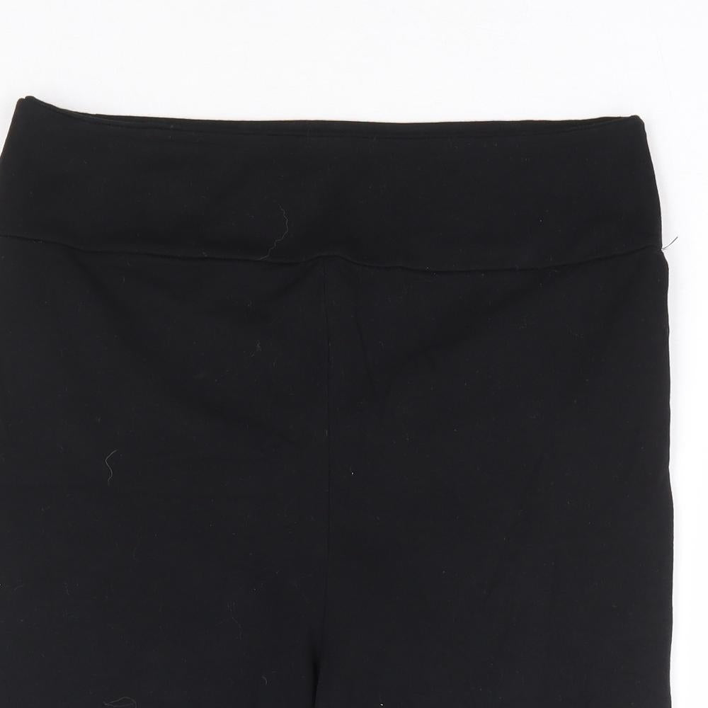River Island Womens Black Polyester Biker Shorts Size 14 L7 in Regular Pull On - Cycling Short