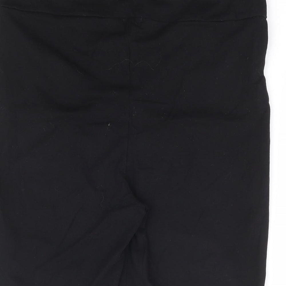River Island Womens Black Polyester Biker Shorts Size 14 L7 in Regular Pull On - Cycling Short