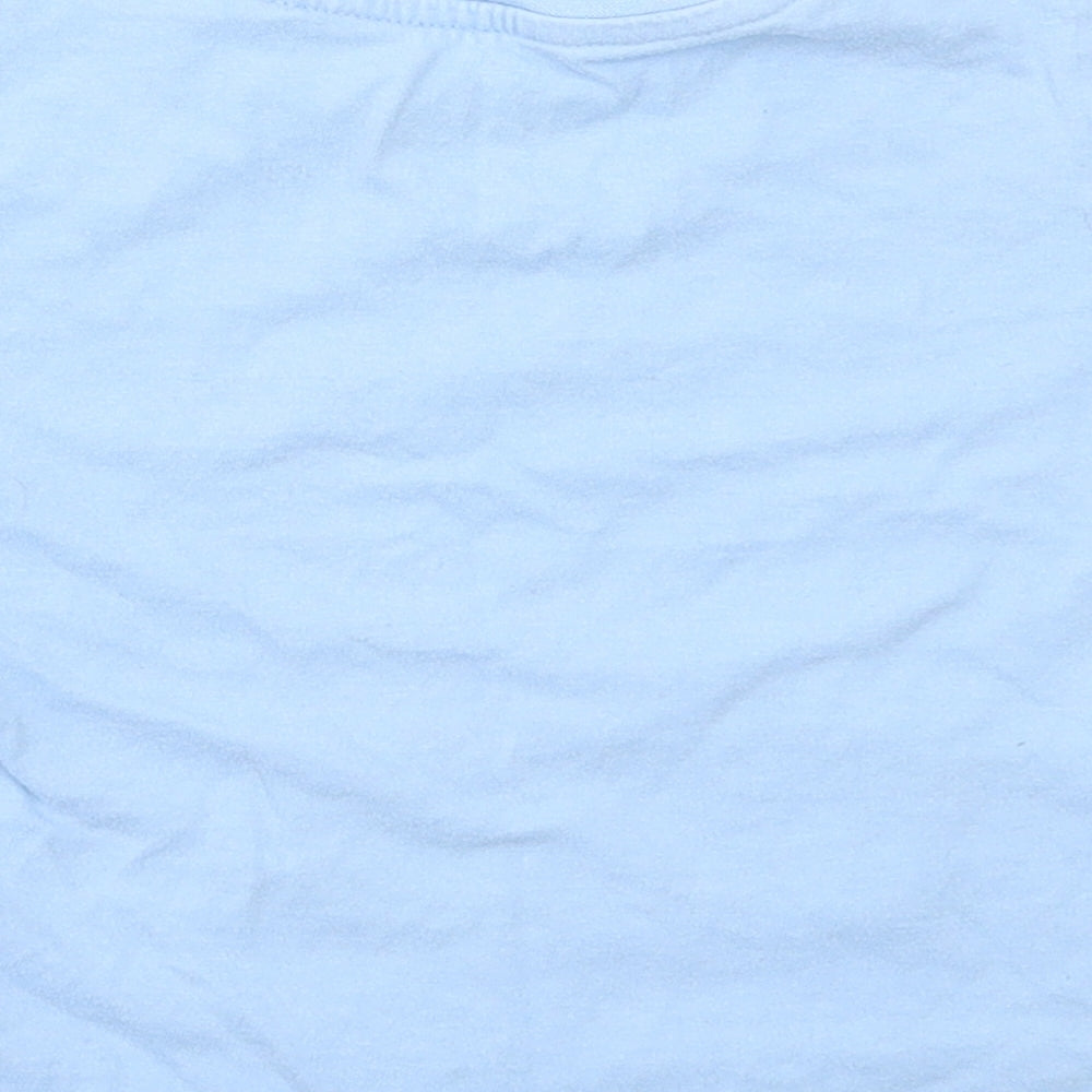 Peppa Pig Boys Blue Cotton Basic T-Shirt Size 2-3 Years Round Neck Pullover - Digger, Peppa pig