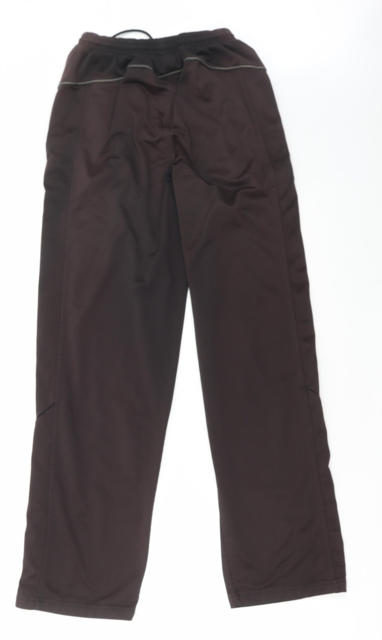 Slazenger Mens Brown Polyester Jogger Trousers Size S L31 in Regular Drawstring