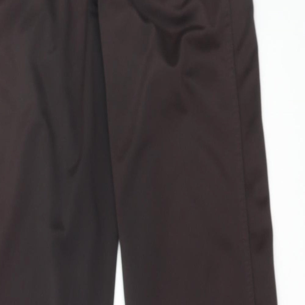 Slazenger Mens Brown Polyester Jogger Trousers Size S L31 in Regular Drawstring