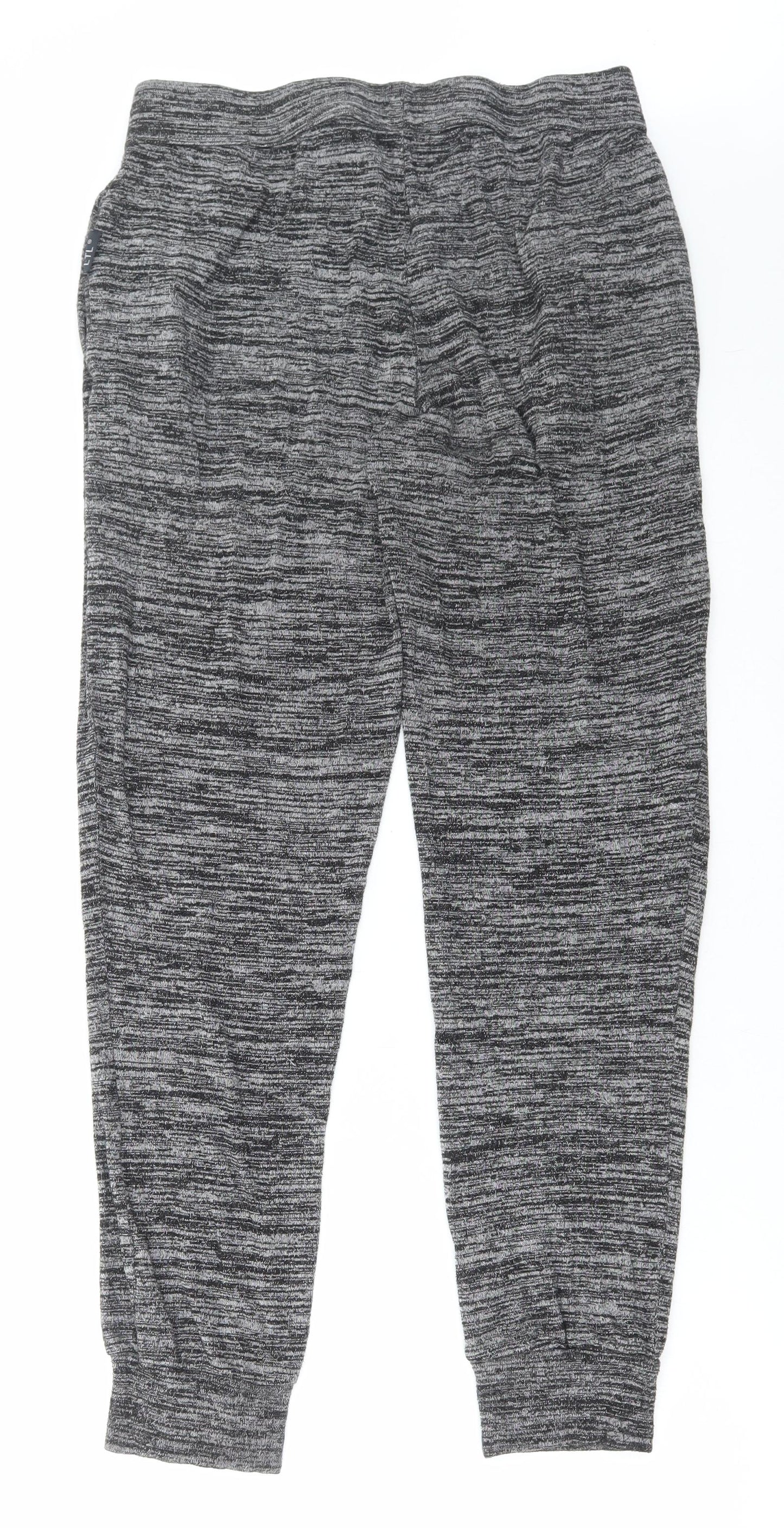 Primark Womens Grey Polyester Jogger Trousers Size M L30 in Regular Drawstring