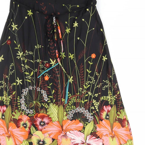 Stella Womens Multicoloured Floral Polyester A-Line Size M Off the Shoulder Pullover