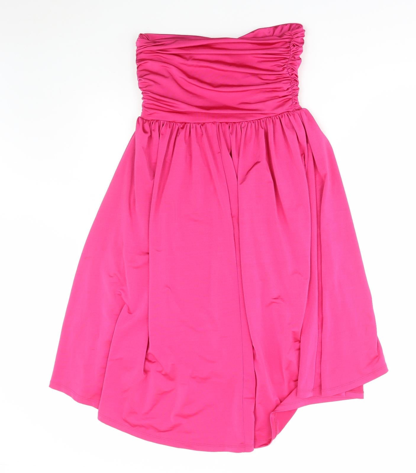 South Womens Pink Polyester A-Line Size 12 Off the Shoulder Pullover