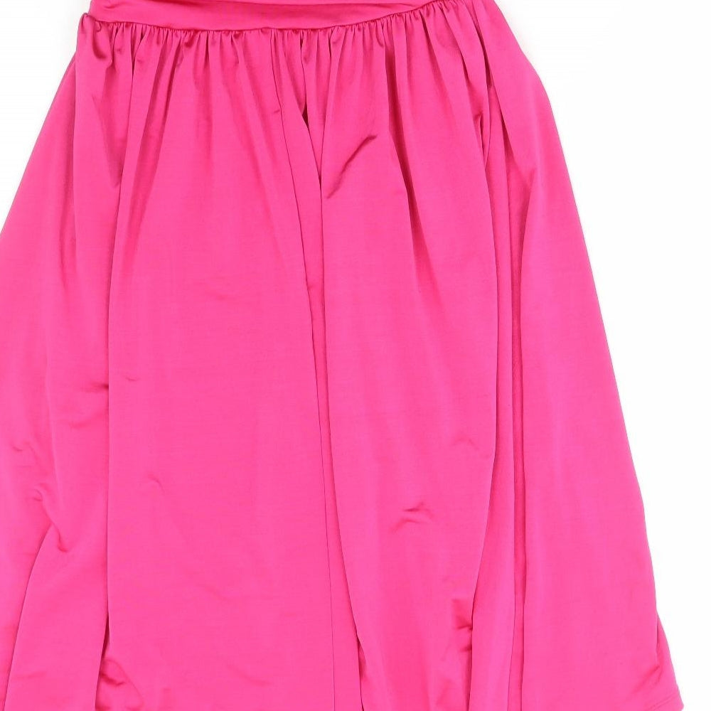 South Womens Pink Polyester A-Line Size 12 Off the Shoulder Pullover
