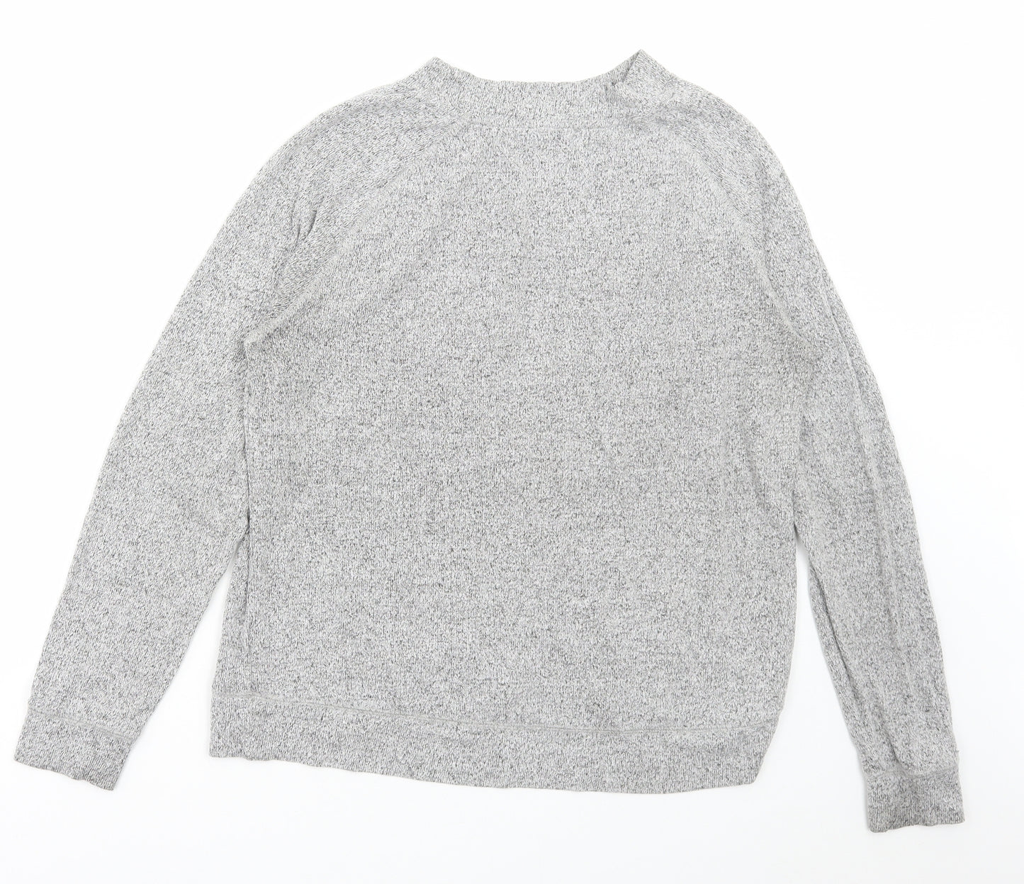 F&F Womens Grey Round Neck Viscose Pullover Jumper Size 14