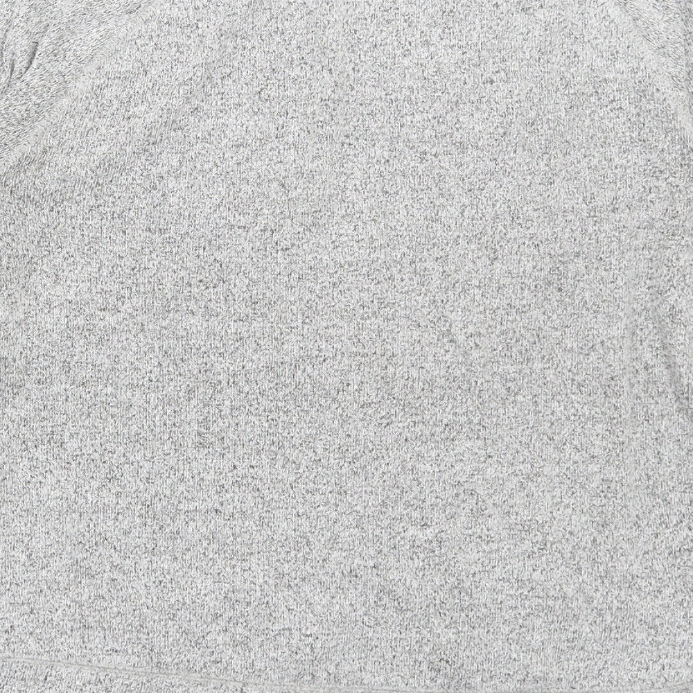 F&F Womens Grey Round Neck Viscose Pullover Jumper Size 14
