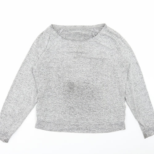 Primark Womens Grey Boat Neck Viscose Pullover Jumper Size M
