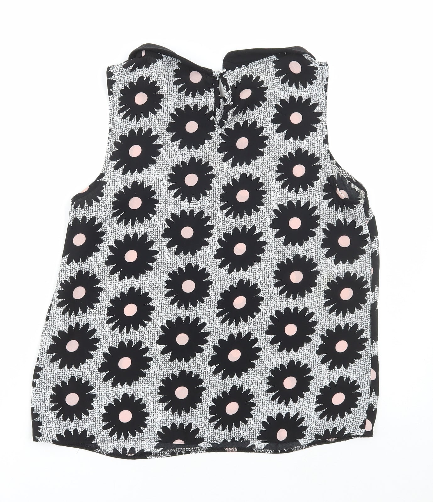 New Look Womens Multicoloured Floral Polyester Basic Tank Size 12 Collared