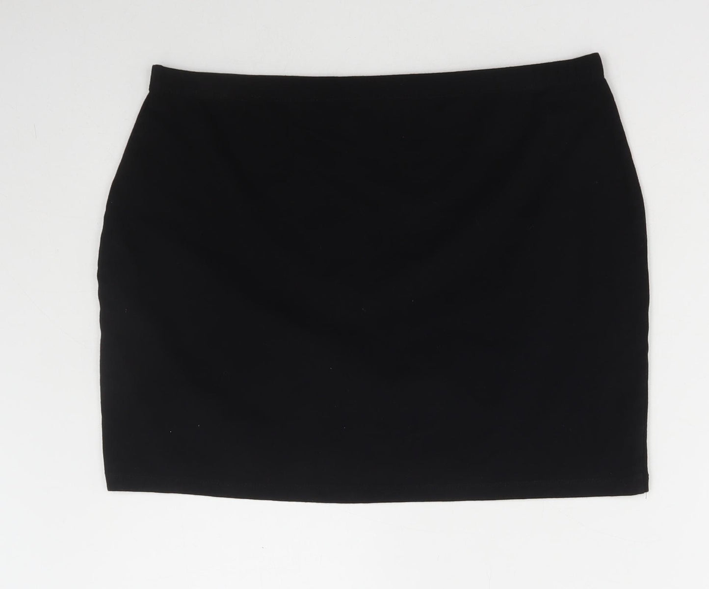 Atmosphere Womens Black Cotton Mini Skirt Size 18