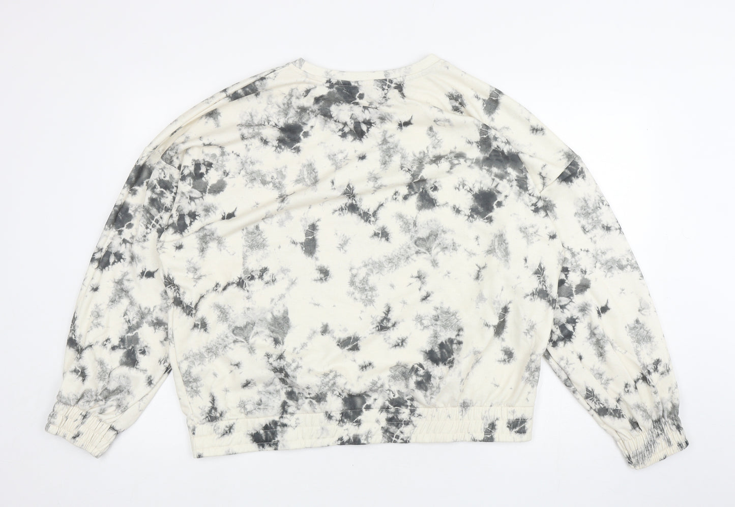 F&F Womens Ivory Polyester Pullover Sweatshirt Size 18 Pullover - Tie Dye