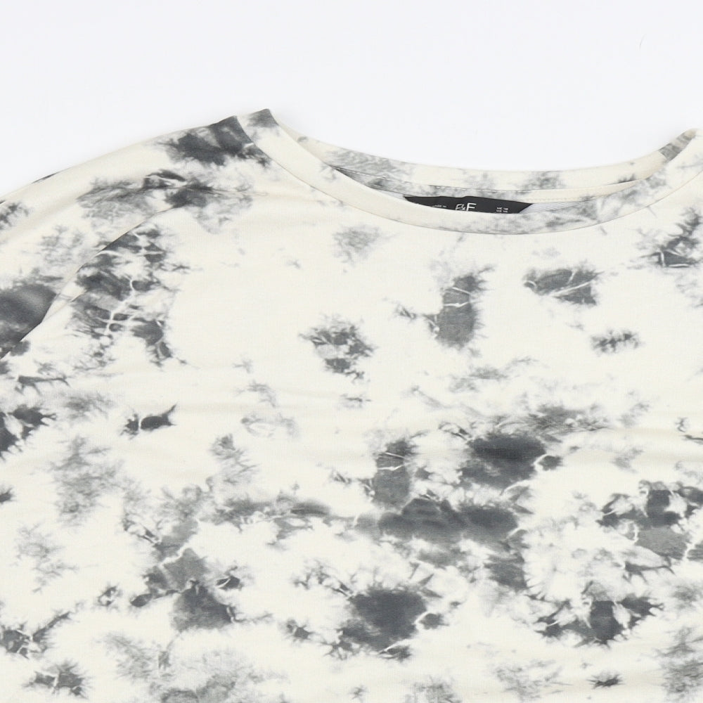 F&F Womens Ivory Polyester Pullover Sweatshirt Size 18 Pullover - Tie Dye