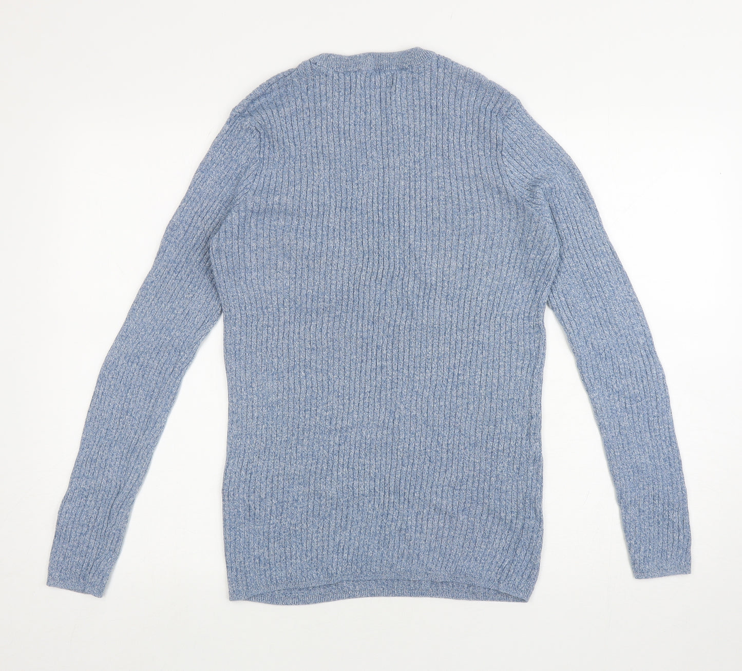 Primark Mens Blue Cotton T-Shirt Size L Round Neck