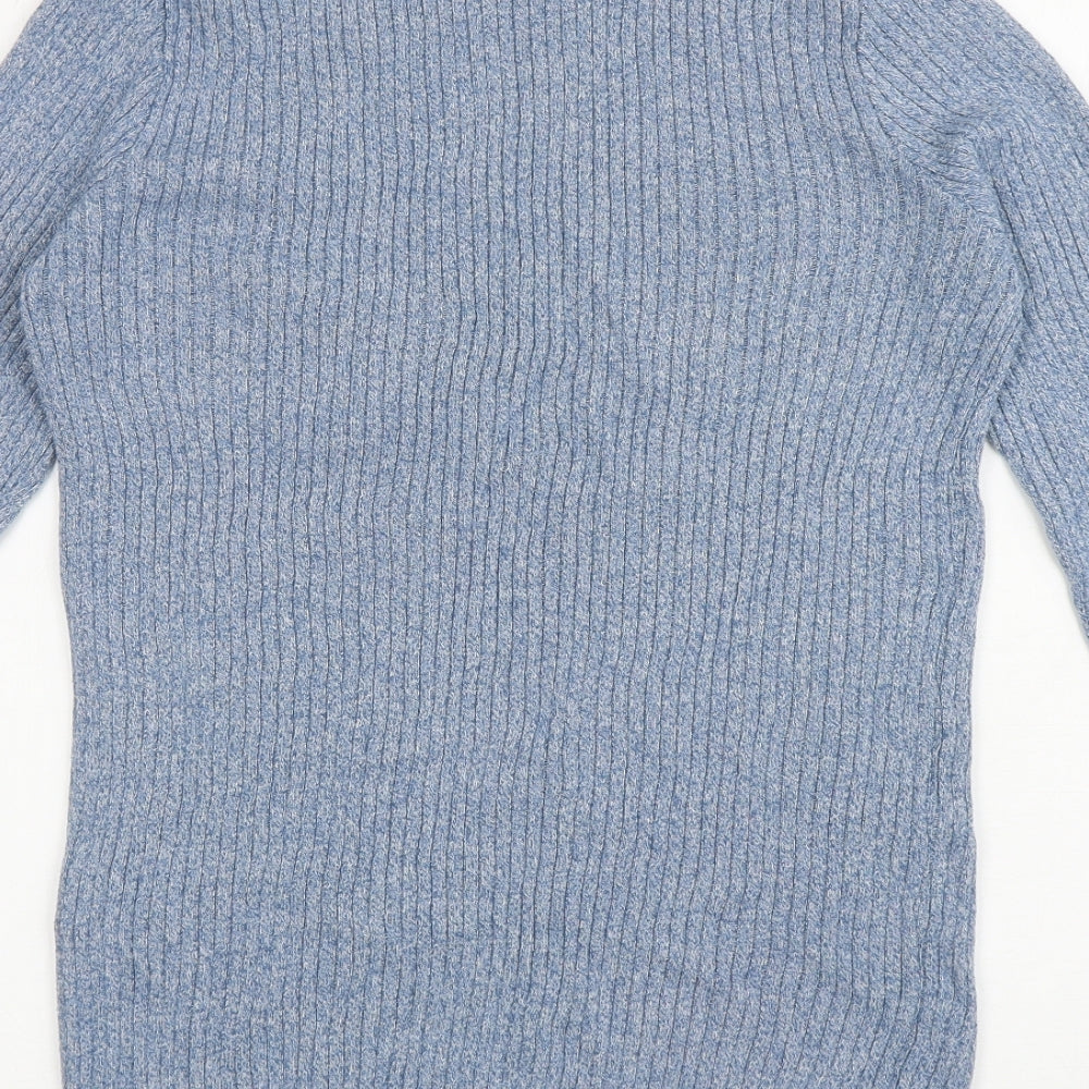 Primark Mens Blue Cotton T-Shirt Size L Round Neck