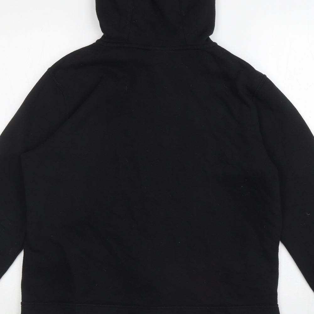 Nike Boys Black Colourblock Cotton Full Zip Hoodie Size XL Zip