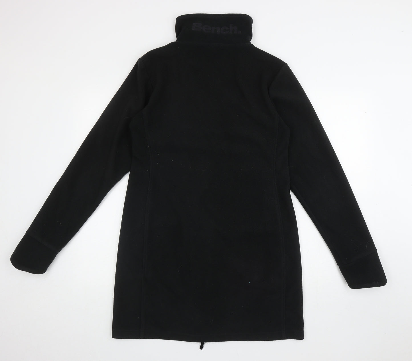 Bench Mens Black Overcoat Jacket Size L Zip
