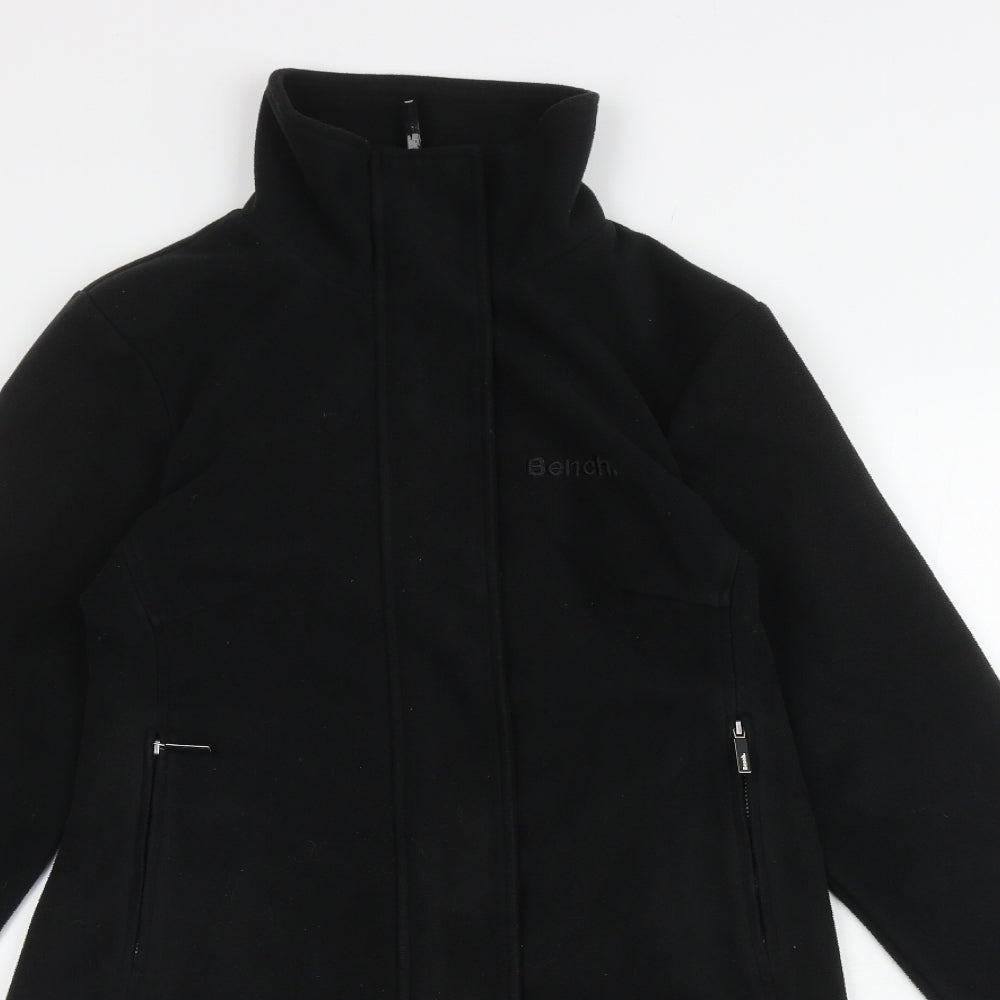Bench Mens Black Overcoat Jacket Size L Zip