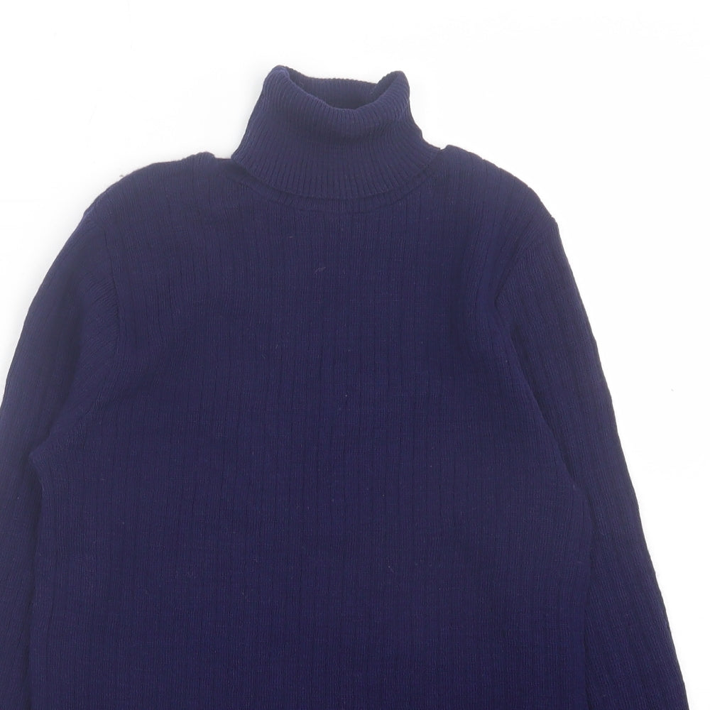 Atmosphere Womens Blue Crew Neck Acrylic Pullover Jumper Size 8
