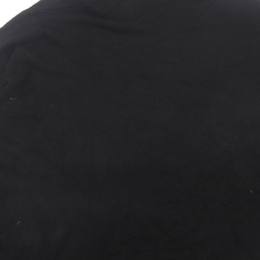 Marks and Spencer Womens Black Roll Neck Acrylic Pullover Jumper Size 16