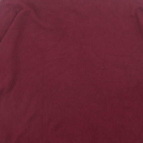 Debenhams Mens Purple V-Neck Acrylic Pullover Jumper Size L