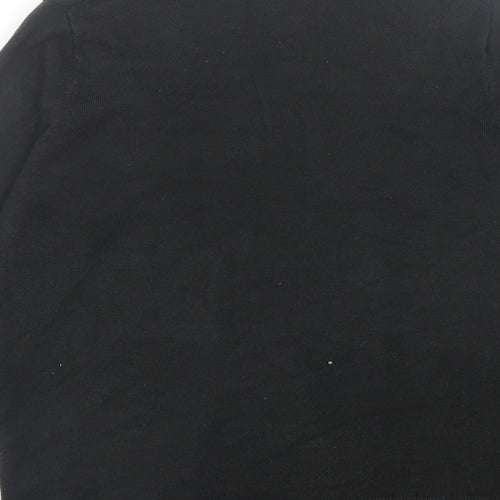 Marks and Spencer Womens Black V-Neck Acrylic Cardigan Jumper Size M