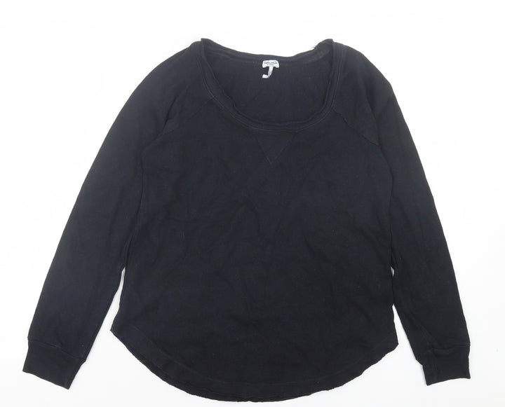 Splendid Womens Blue Scoop Neck Cotton Pullover Jumper Size XS