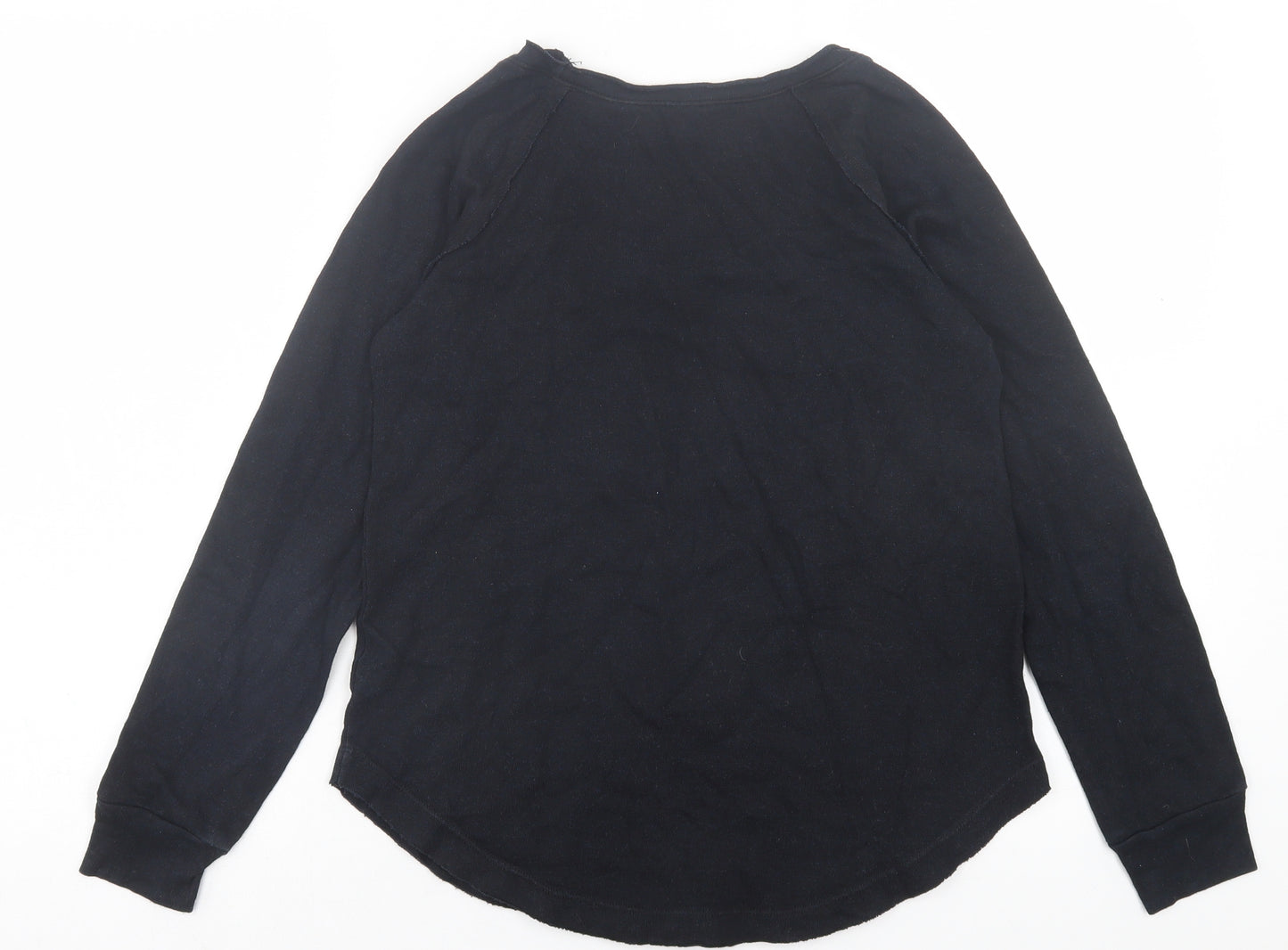 Splendid Womens Blue Scoop Neck Cotton Pullover Jumper Size XS