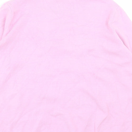 Marks and Spencer Womens Purple High Neck Viscose Pullover Jumper Size 14