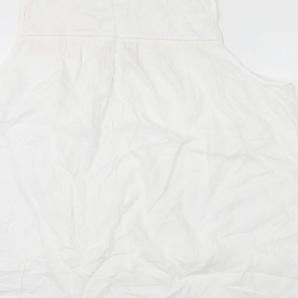George Womens White Viscose Basic Blouse Size 22 Round Neck