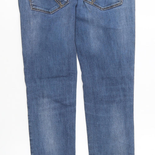FC Jeans Womens Blue Cotton Skinny Jeans Size 6 L28 in Regular Button