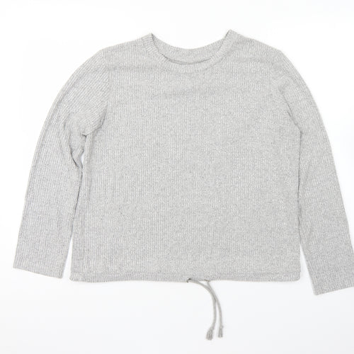 ASOS Womens Grey Viscose Pullover Sweatshirt Size 10 Pullover - Loungewear