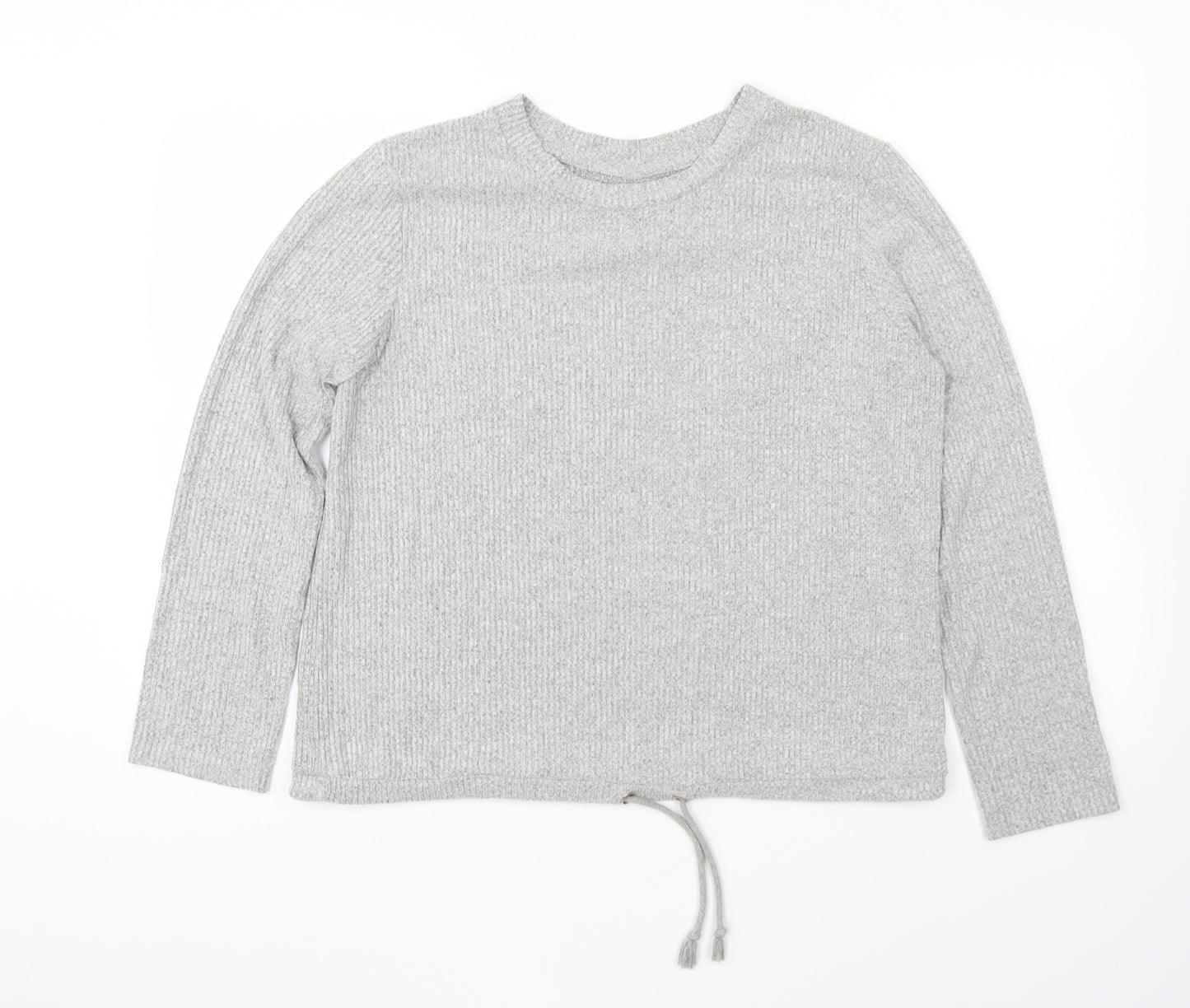 ASOS Womens Grey Viscose Pullover Sweatshirt Size 10 Pullover - Loungewear