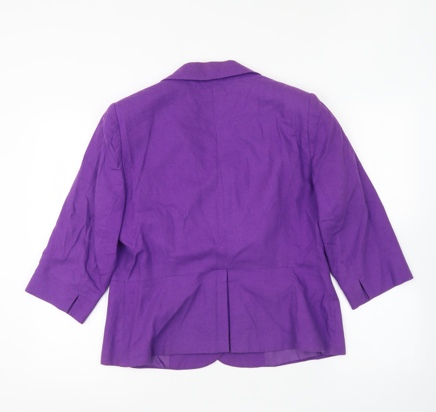 BHS Womens Purple Jacket Blazer Size 16 Button