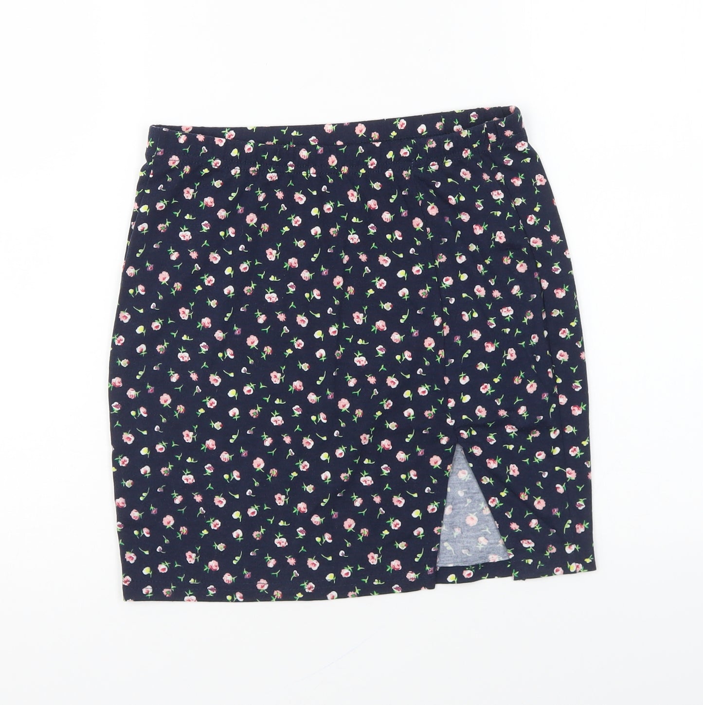 SheIn Womens Multicoloured Floral Polyester Mini Skirt Size S