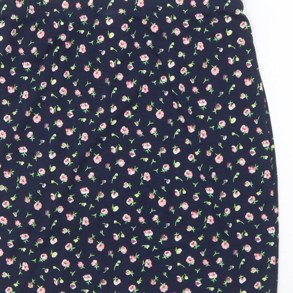 SheIn Womens Multicoloured Floral Polyester Mini Skirt Size S