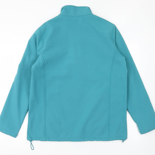 Cotton Traders Womens Blue Jacket Coat Size M Zip