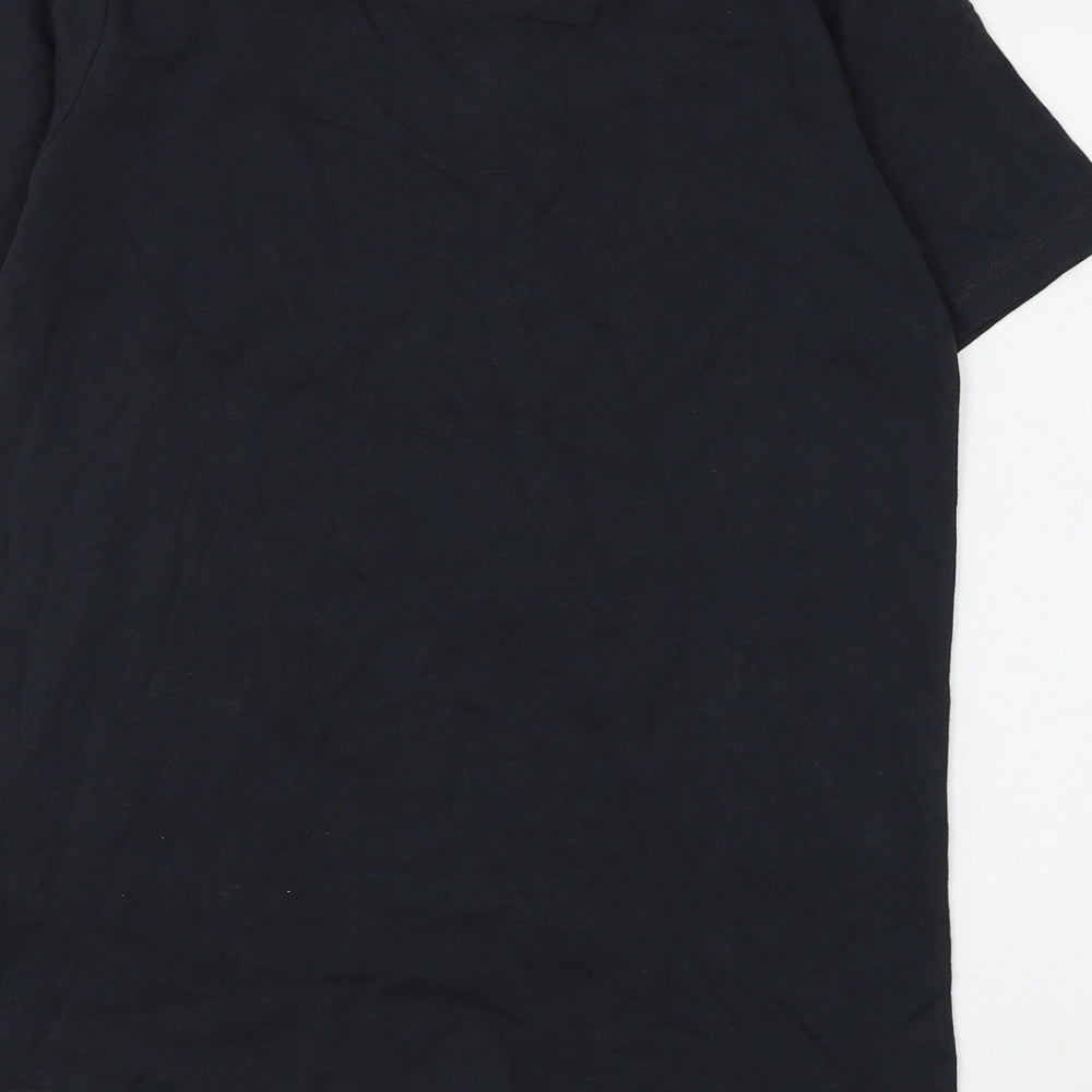 Marks and Spencer Boys Grey Cotton Basic T-Shirt Size 12-13 Years Round Neck Pullover - Playstation