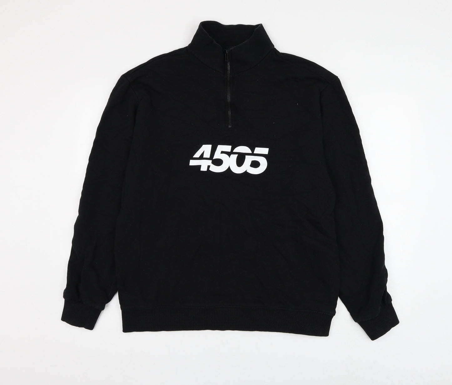 ASOS Mens Black Cotton Pullover Sweatshirt Size L - 4505