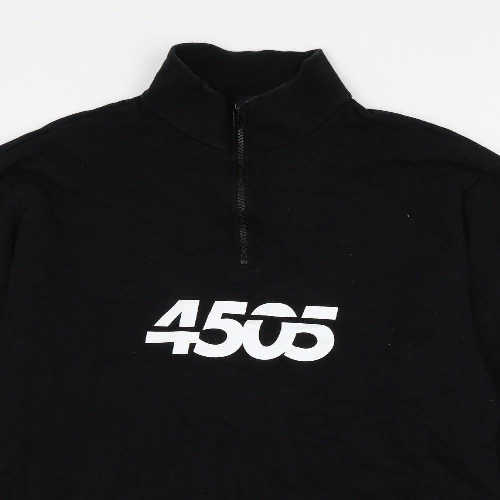 ASOS Mens Black Cotton Pullover Sweatshirt Size L - 4505