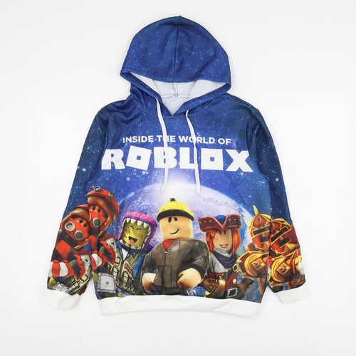 Preworn Boys Blue Polyester Pullover Hoodie Size 3 Years Pullover - Roblox