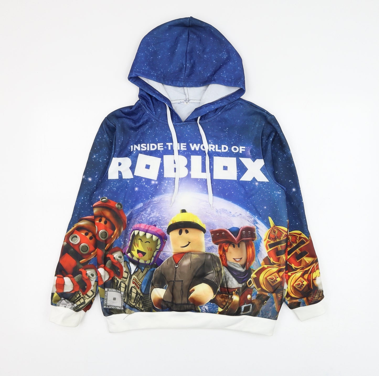 Preworn Boys Blue Polyester Pullover Hoodie Size 3 Years Pullover - Roblox